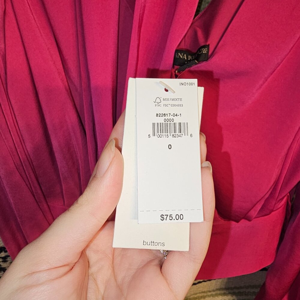 nwt banana republic pink blouse - Picture 4 of 7